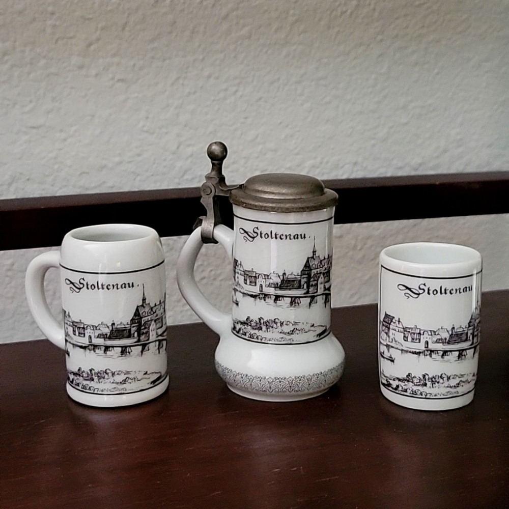 3 piece German Stein Set